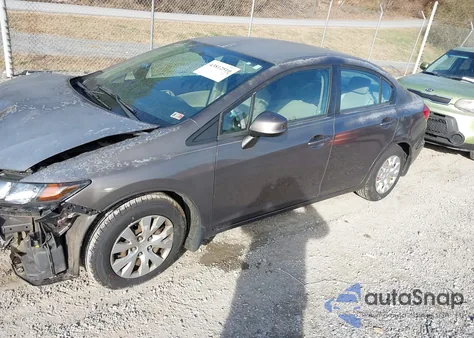 2012 Honda Civic Lx z USA, uszkodzony, nr VIN 2HGFB2F52CH587757